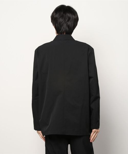 SUPERTHANKS(スーパーサンクス)の「【SUPER THANKS】スーパーサンクス ノーカラージャケット ST212JK001(ノーカラージャケット・メンズ・ブラック/レオパード・SMALL/MEDIUM/LARGE)」の4枚目の写真