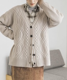 URBAN RESEARCH | AIR WOOL ケーブルカーディガン(カーディガン/ボレロ)