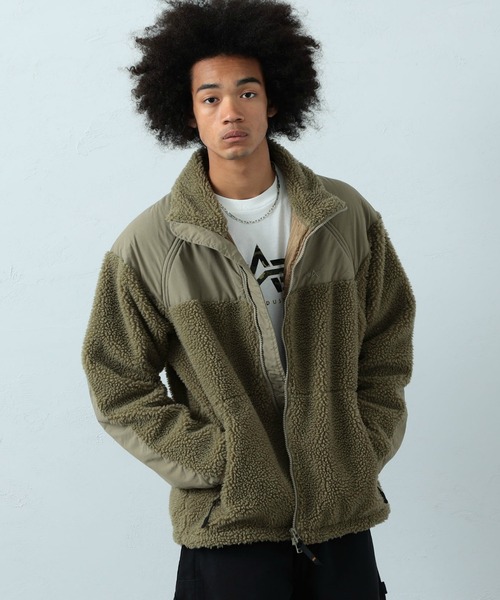 Alpha Industries(アルファインダストリーズ)の「【ユニセックス対応】LEVEL3 GEN2 ボアジャケット(その他アウター・メンズ・ブラック/グリーン系その他/ホワイト×ネイビー/ホワイト×カーキブラウン・SMALL/MEDIUM/LARGE/X-LARGE)」の17枚目の写真