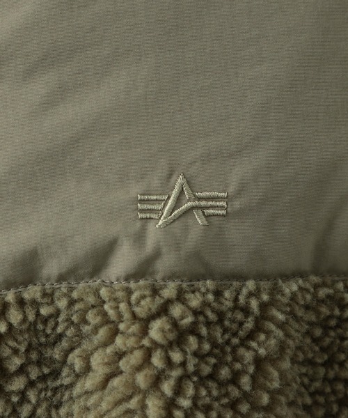 Alpha Industries(アルファインダストリーズ)の「【ユニセックス対応】LEVEL3 GEN2 ボアジャケット(その他アウター・メンズ・ブラック/グリーン系その他/ホワイト×ネイビー/ホワイト×カーキブラウン・SMALL/MEDIUM/LARGE/X-LARGE)」の15枚目の写真