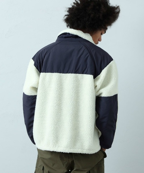 Alpha Industries(アルファインダストリーズ)の「【ユニセックス対応】LEVEL3 GEN2 ボアジャケット(その他アウター・メンズ・ブラック/グリーン系その他/ホワイト×ネイビー/ホワイト×カーキブラウン・SMALL/MEDIUM/LARGE/X-LARGE)」の5枚目の写真