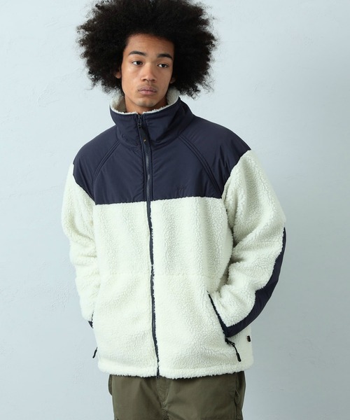 Alpha Industries(アルファインダストリーズ)の「【ユニセックス対応】LEVEL3 GEN2 ボアジャケット(その他アウター・メンズ・ブラック/グリーン系その他/ホワイト×ネイビー/ホワイト×カーキブラウン・SMALL/MEDIUM/LARGE/X-LARGE)」の10枚目の写真