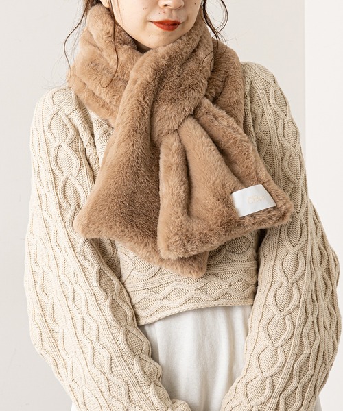 Chico（チコ）の「【新色追加】エコファーカラーティペット（マフラー