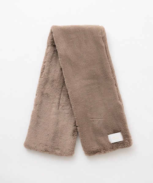 Chico（チコ）の「【新色追加】エコファーカラーティペット（マフラー・レディース・グレー/アイボリー/グレイッシュベージュ/チャコールグレー・FREE）」の12枚目の写真