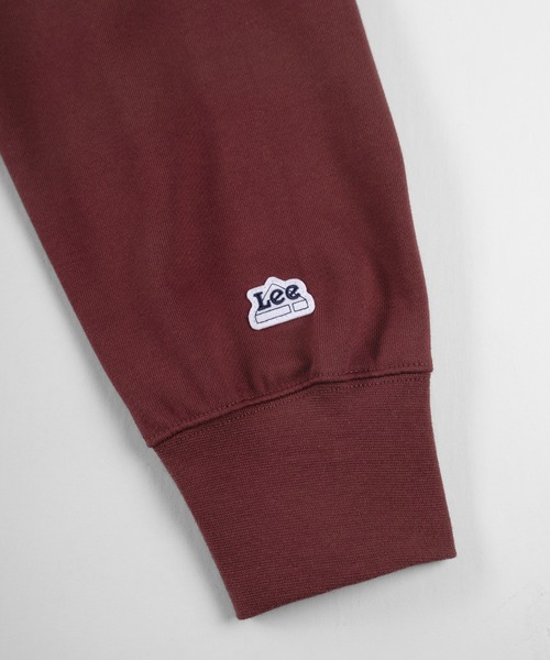 Lee(リー)の「【Lee/リー】ビックシルエット ミニロゴ刺繍 プルパーカー/フーディー(パーカー・メンズ・ホワイト/チャコールグレー/ブラック/ワイン・M/L/XL)」の7枚目の写真