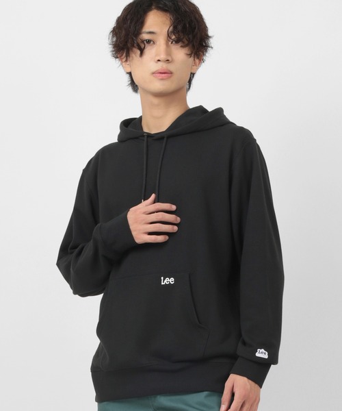 Lee(リー)の「【Lee/リー】ビックシルエット ミニロゴ刺繍 プルパーカー/フーディー(パーカー・メンズ・ホワイト/チャコールグレー/ブラック/ワイン・M/L/XL)」の18枚目の写真