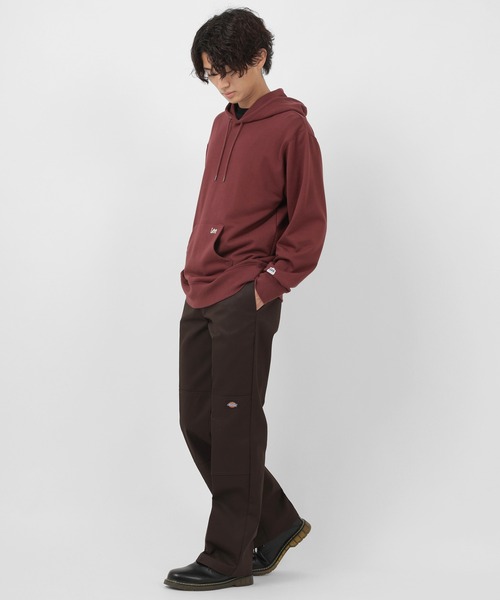 Lee(リー)の「【Lee/リー】ビックシルエット ミニロゴ刺繍 プルパーカー/フーディー(パーカー・メンズ・ホワイト/チャコールグレー/ブラック/ワイン・M/L/XL)」の12枚目の写真