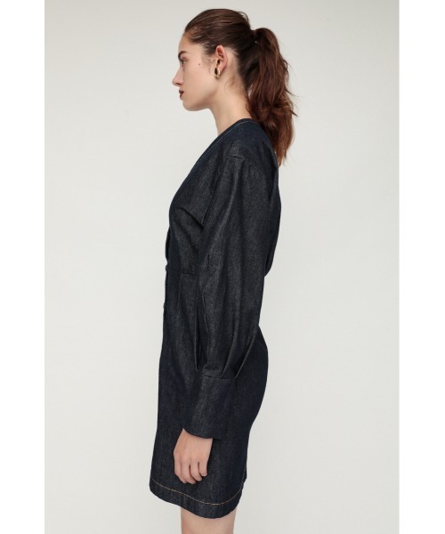 SLY(スライ)の「DENIM VOLUME SLEEVE S/OP デニムボリュームスリーブショート ワンピース(ワンピース・レディース・ブルー/ブラック・2/1)」の15枚目の写真