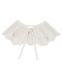 ジャガードニット付け襟