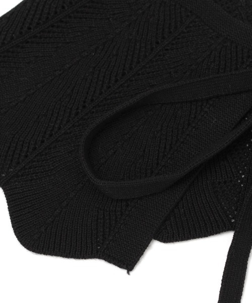 studio CLIP（スタディオクリップ）の「ジャガードニット付け襟（付け襟・レディース・ブラック/ライトグレー・FREE）」の8枚目の写真