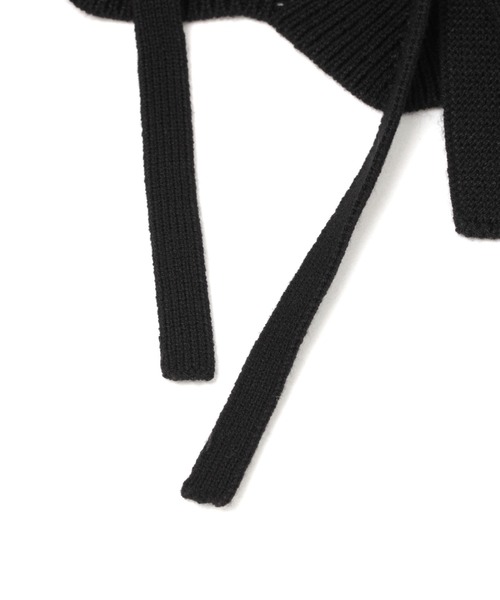 studio CLIP（スタディオクリップ）の「ジャガードニット付け襟（付け襟・レディース・ブラック/ライトグレー・FREE）」の13枚目の写真