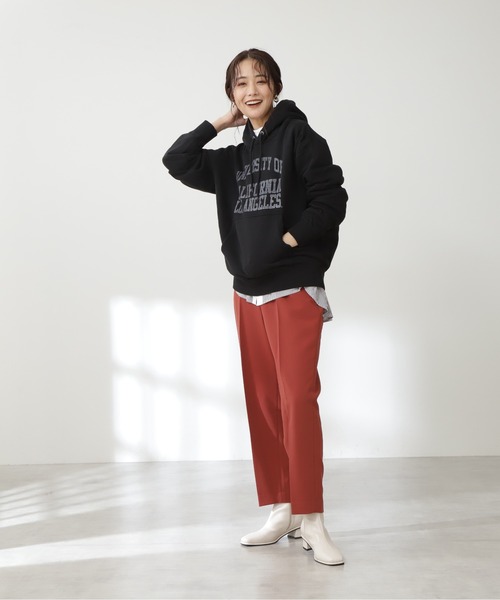 N.(N. Natural Beauty Basic)(エヌエヌナチュラルビューティーベーシック)の「【GOOD ROCK SPEED】カレッジフーディー(パーカー・レディース・ブラック・MEDIUM)」の4枚目の写真