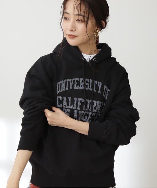 N.(N. Natural Beauty Basic)(エヌエヌナチュラルビューティーベーシック)の「【GOOD ROCK SPEED】カレッジフーディー(パーカー・レディース・ブラック・MEDIUM)」の7枚目の写真