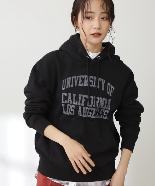 N.(N. Natural Beauty Basic)(エヌエヌナチュラルビューティーベーシック)の「【GOOD ROCK SPEED】カレッジフーディー(パーカー・レディース・ブラック・MEDIUM)」の6枚目の写真