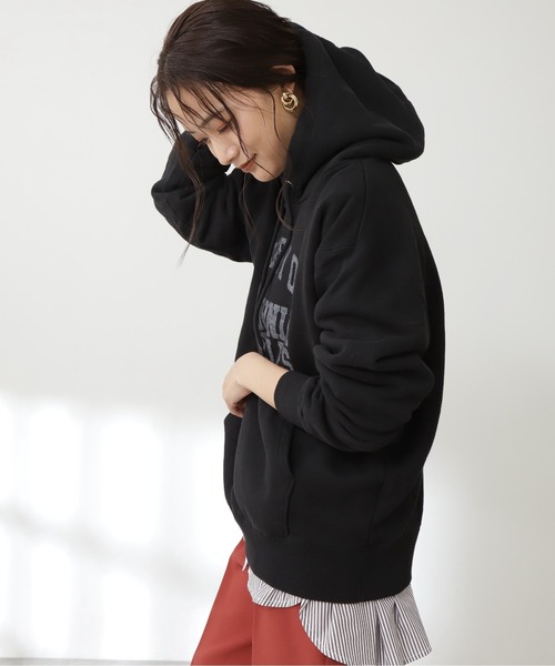 N.(N. Natural Beauty Basic)(エヌエヌナチュラルビューティーベーシック)の「【GOOD ROCK SPEED】カレッジフーディー(パーカー・レディース・ブラック・MEDIUM)」の8枚目の写真