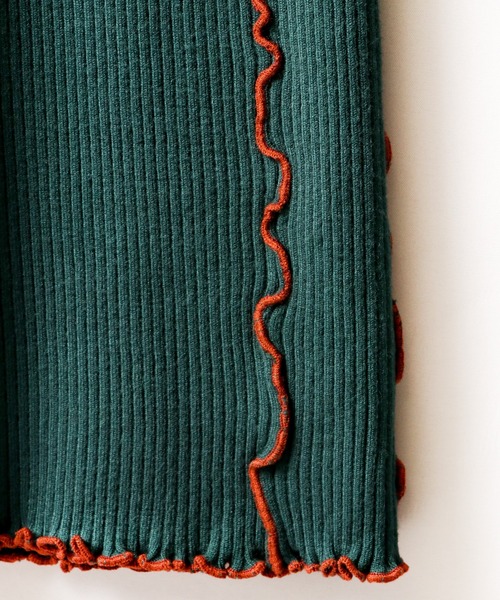 EACH.（イーチ）の「【EACH】MELLOW STITCH RIB KNIT PT リブニットパンツ（その他パンツ・レディース・ブラック/ベージュ/グリーン・FREE）」の22枚目の写真