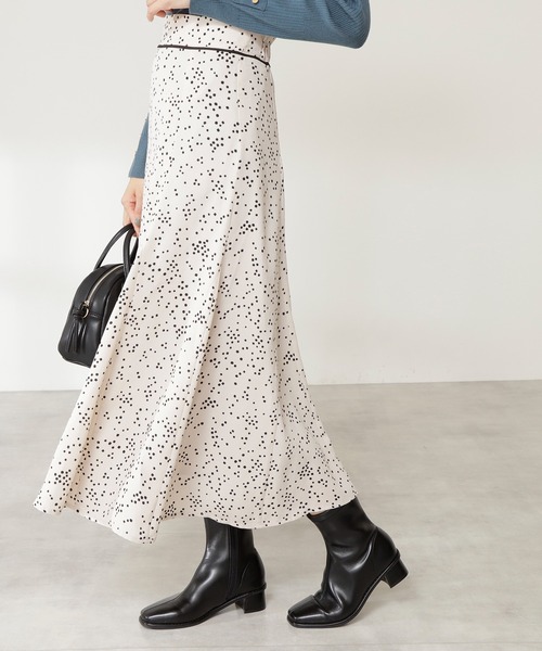 N.（N. Natural Beauty Basic）（エヌエヌナチュラルビューティーベーシック）の「プリントマーメイドスカート（スカート・レディース・ホワイト系その他/ブラック系その他・SMALL/MEDIUM）」の12枚目の写真