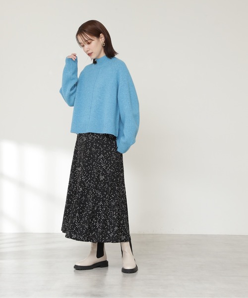 N.（N. Natural Beauty Basic）（エヌエヌナチュラルビューティーベーシック）の「プリントマーメイドスカート（スカート・レディース・ホワイト系その他/ブラック系その他・SMALL/MEDIUM）」の5枚目の写真