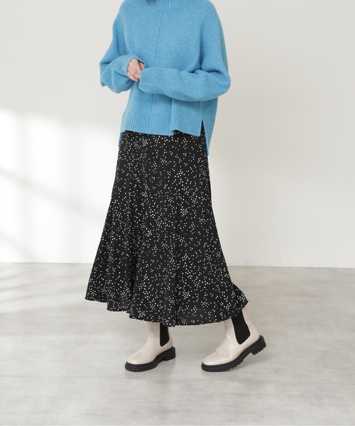 N.（N. Natural Beauty Basic）（エヌエヌナチュラルビューティーベーシック）の「プリントマーメイドスカート（スカート・レディース・ホワイト系その他/ブラック系その他・SMALL/MEDIUM）」の6枚目の写真