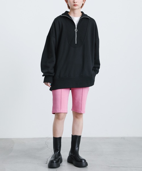 select MOCA（セレクトモカ）の「ストレッチリブハーフパンツ（その他パンツ・レディース・ブラック/ピンク/ブルー/アイボリー・FREE）」の13枚目の写真