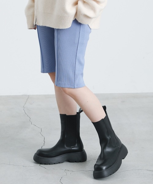 select MOCA（セレクトモカ）の「ストレッチリブハーフパンツ（その他パンツ・レディース・ブラック/ピンク/ブルー/アイボリー・FREE）」の18枚目の写真