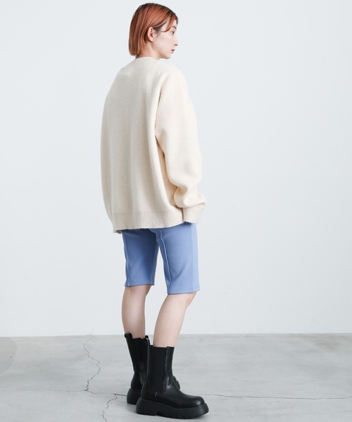 select MOCA（セレクトモカ）の「ストレッチリブハーフパンツ（その他パンツ・レディース・ブラック/ピンク/ブルー/アイボリー・FREE）」の17枚目の写真