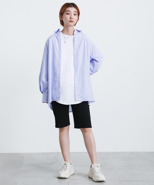 select MOCA（セレクトモカ）の「ストレッチリブハーフパンツ（その他パンツ・レディース・ブラック/ピンク/ブルー/アイボリー・FREE）」の8枚目の写真