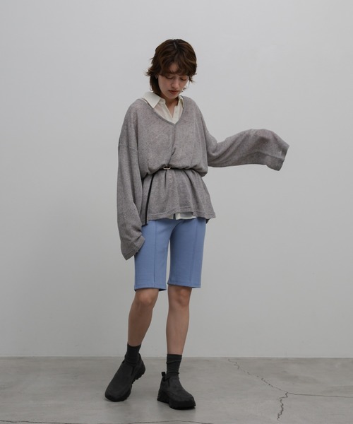 select MOCA(セレクトモカ)の「ストレッチリブハーフパンツ(その他パンツ・レディース・ブラック/ピンク/ブルー/アイボリー・FREE)」の20枚目の写真