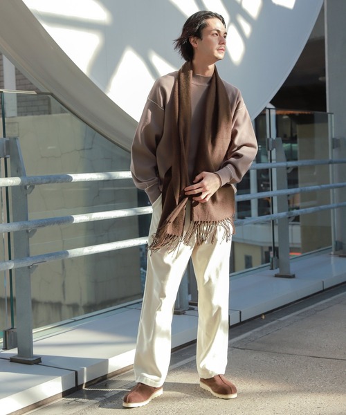 niko and...（ニコアンド）の「[静電気軽減・抗菌防臭]ドラロンワイドストール（マフラー・メンズ・ブラック/ブラウン/グレー/オリーブ・FREE）」の20枚目の写真