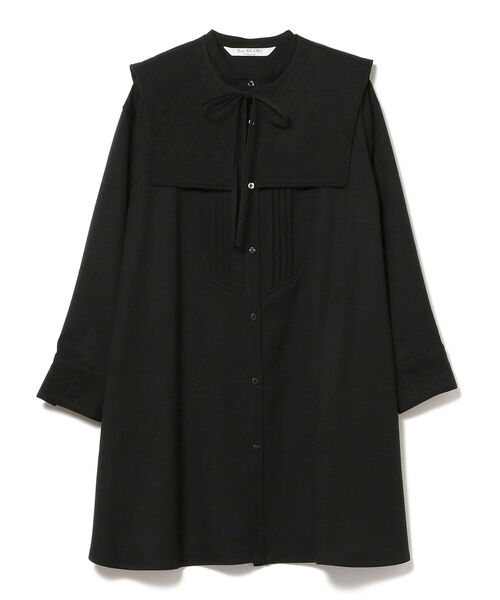 Ray BEAMS（レイビームス）の「Ray BEAMS / キルト カラー ピンタック ワンピース（ワンピース・レディース・ブラック/ラベンダー・ONE SIZE）」の8枚目の写真