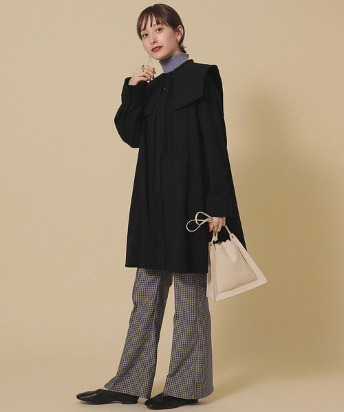 Ray BEAMS（レイビームス）の「Ray BEAMS / キルト カラー ピンタック ワンピース（ワンピース・レディース・ブラック/ラベンダー・ONE SIZE）」の16枚目の写真