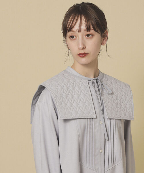 Ray BEAMS（レイビームス）の「Ray BEAMS / キルト カラー ピンタック ワンピース（ワンピース・レディース・ブラック/ラベンダー・ONE SIZE）」の19枚目の写真