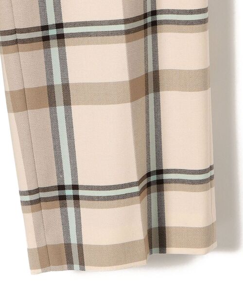 SHIPS(シップス)の「〈手洗い可能〉カラーチェックセミワイドパンツ◆(その他パンツ・レディース・ベージュ/ネイビー・34/36/38/40)」の9枚目の写真