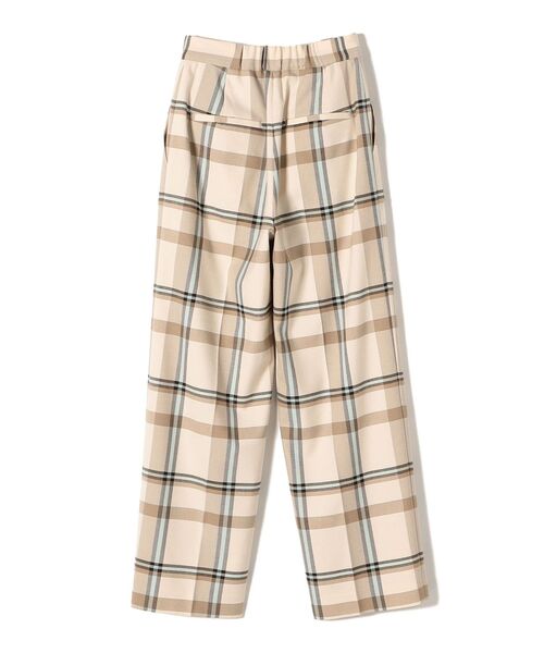 SHIPS(シップス)の「〈手洗い可能〉カラーチェックセミワイドパンツ◆(その他パンツ・レディース・ベージュ/ネイビー・34/36/38/40)」の19枚目の写真