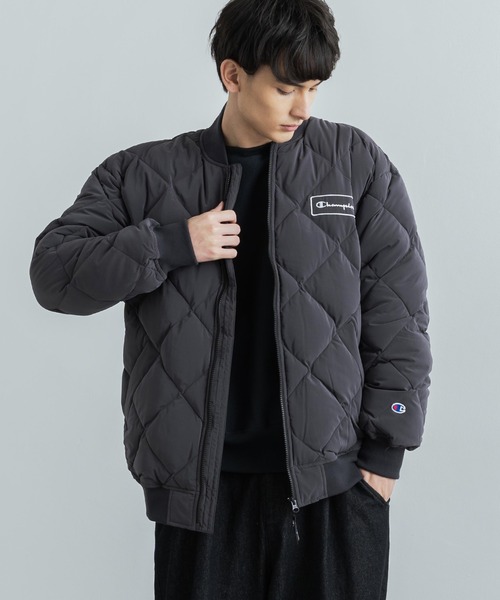 Champion（チャンピオン）の「Champion チャンピオン オーバーサイズ ジップアップダウンジャケット C3-U615（ダウンジャケット/コート・メンズ・ブラック/ベージュ/オリーブ・M/L/XL）」の12枚目の写真