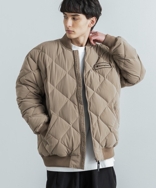 Champion（チャンピオン）の「Champion チャンピオン オーバーサイズ ジップアップダウンジャケット C3-U615（ダウンジャケット/コート・メンズ・ブラック/ベージュ/オリーブ・M/L/XL）」の8枚目の写真