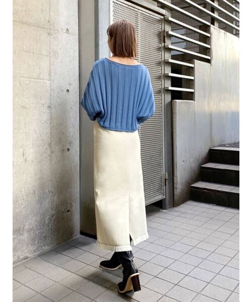 EMODA(エモダ)の「ワイドポケットフリンジスカート(スカート・レディース・アイボリー/ブラック/グリーン・SMALL/MEDIUM)」の9枚目の写真