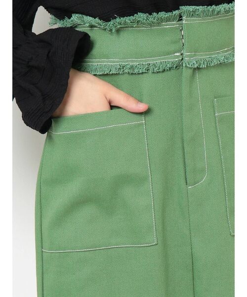 EMODA(エモダ)の「ワイドポケットフリンジスカート(スカート・レディース・アイボリー/ブラック/グリーン・SMALL/MEDIUM)」の19枚目の写真