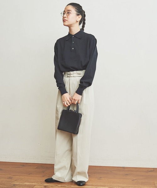 fig Ｌondon（フィグロンドン）の「GV　Latine　グルカPT（その他パンツ・レディース・ブラック/アイボリー・FREE）」の4枚目の写真