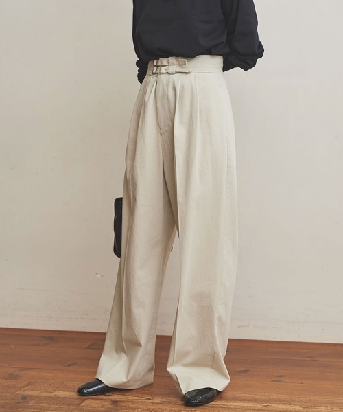 fig Ｌondon（フィグロンドン）の「GV　Latine　グルカPT（その他パンツ・レディース・ブラック/アイボリー・FREE）」の17枚目の写真