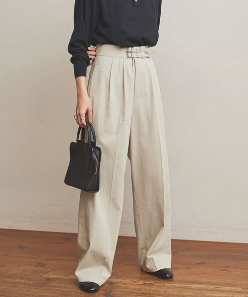 fig Ｌondon（フィグロンドン）の「GV　Latine　グルカPT（その他パンツ・レディース・ブラック/アイボリー・FREE）」の18枚目の写真