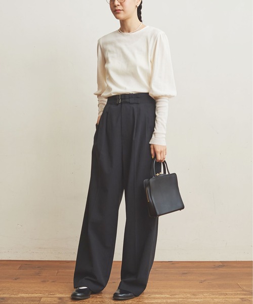 fig Ｌondon（フィグロンドン）の「GV　Latine　グルカPT（その他パンツ・レディース・ブラック/アイボリー・FREE）」の6枚目の写真