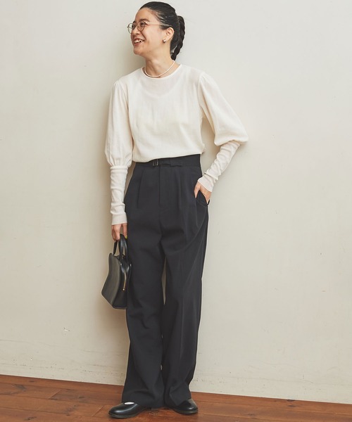 fig Ｌondon（フィグロンドン）の「GV　Latine　グルカPT（その他パンツ・レディース・ブラック/アイボリー・FREE）」の9枚目の写真