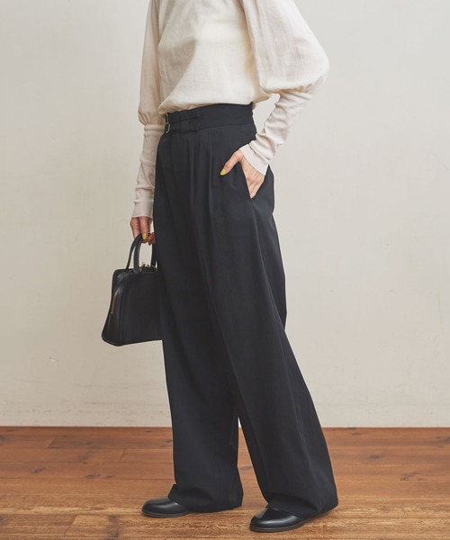 fig Ｌondon（フィグロンドン）の「GV　Latine　グルカPT（その他パンツ・レディース・ブラック/アイボリー・FREE）」の14枚目の写真