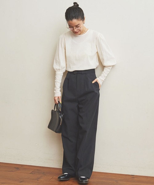 fig Ｌondon（フィグロンドン）の「GV　Latine　グルカPT（その他パンツ・レディース・ブラック/アイボリー・FREE）」の19枚目の写真