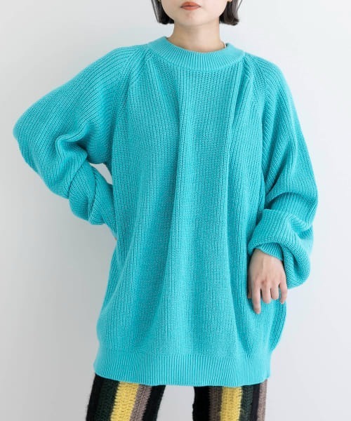 iI(アイ)の「iI crewneck knit(ニット/セーター・レディース・ネイビー/ピンク/イエロー/ブルー・FREE)」の3枚目の写真