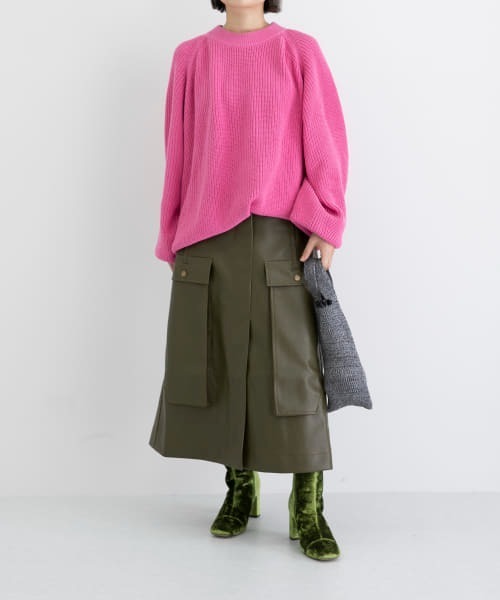 iI(アイ)の「iI crewneck knit(ニット/セーター・レディース・ネイビー/ピンク/イエロー/ブルー・FREE)」の10枚目の写真