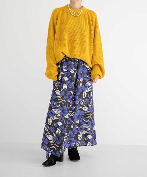 iI(アイ)の「iI crewneck knit(ニット/セーター・レディース・ネイビー/ピンク/イエロー/ブルー・FREE)」の15枚目の写真