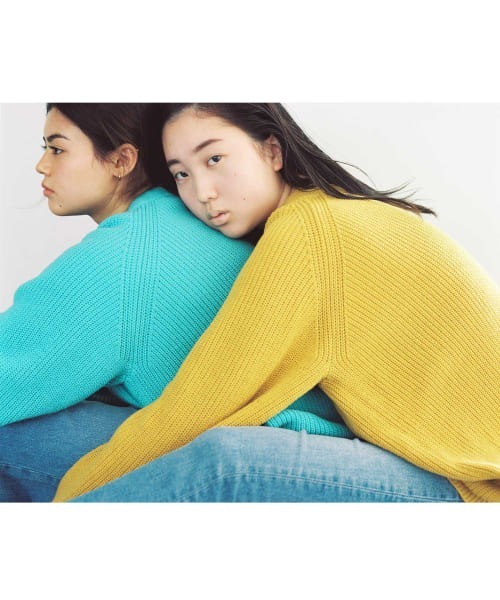 iI(アイ)の「iI crewneck knit(ニット/セーター・レディース・ネイビー/ピンク/イエロー/ブルー・FREE)」の8枚目の写真