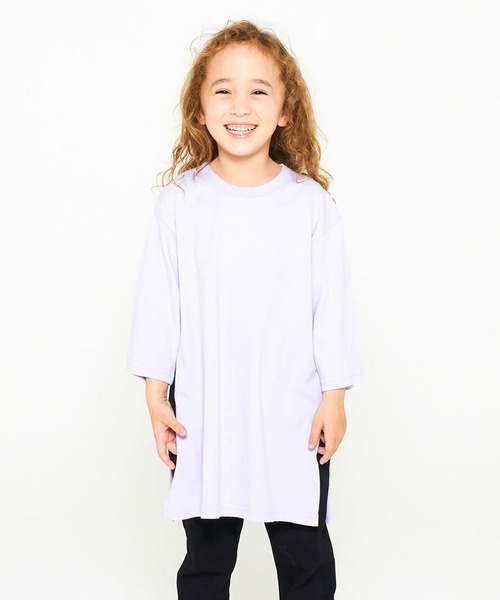 FOV（フォブ）の「FOV PLAIN  サイドスリット チュニック（Tシャツ/カットソー・キッズ・カーキ/グレー/ブルー系その他/ラベンダー/ホワイト系その他2・XL/M/L/S/F）」の5枚目の写真